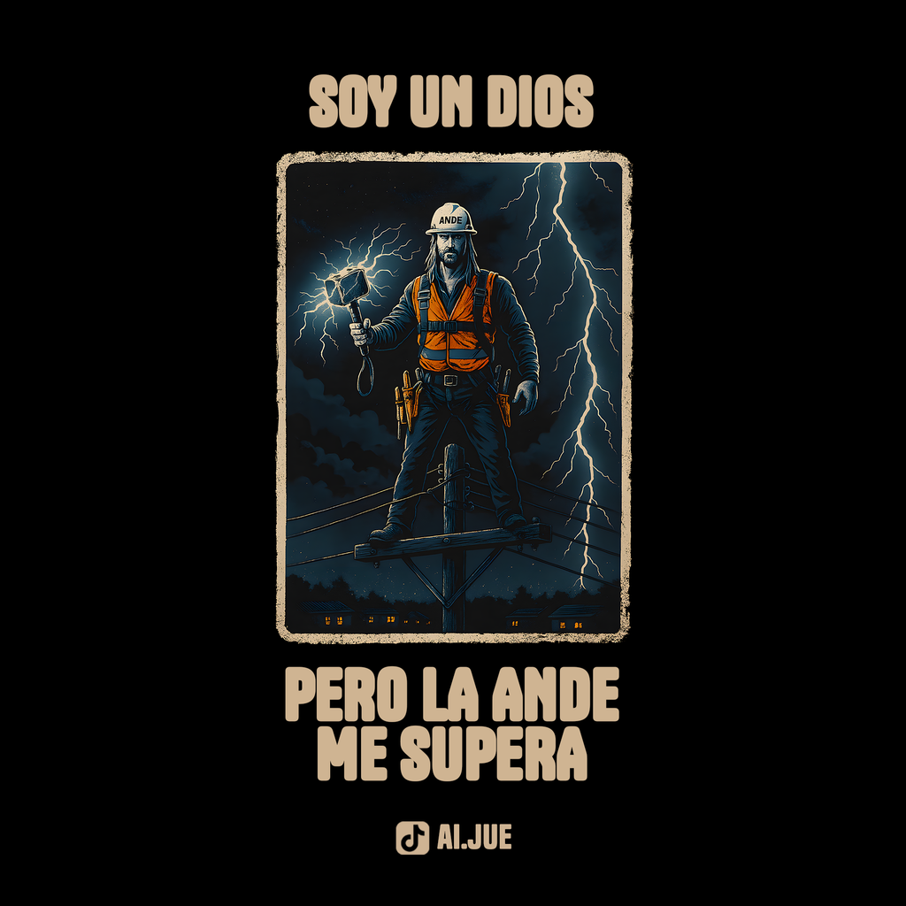 Remera “La ANDE me supera”