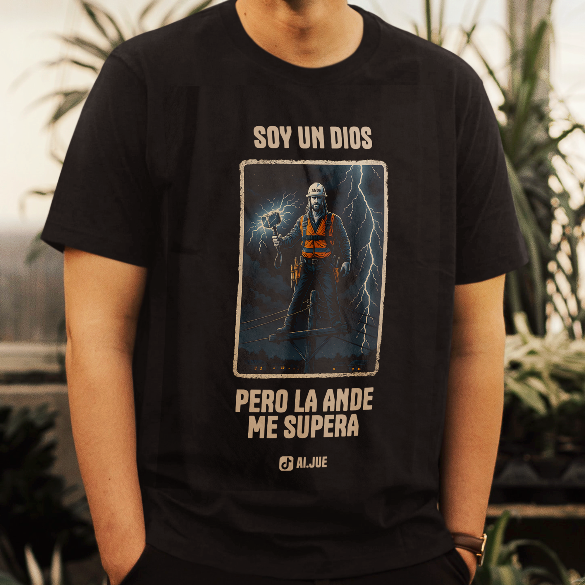 Remera “La ANDE me supera”